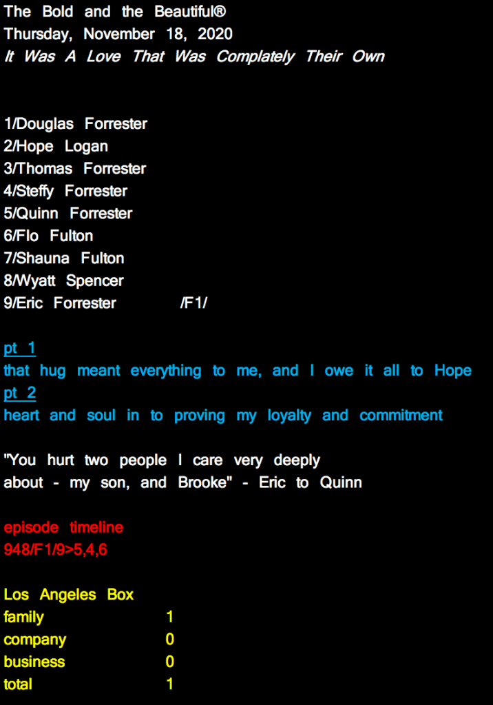 the speed of emotion in American drama