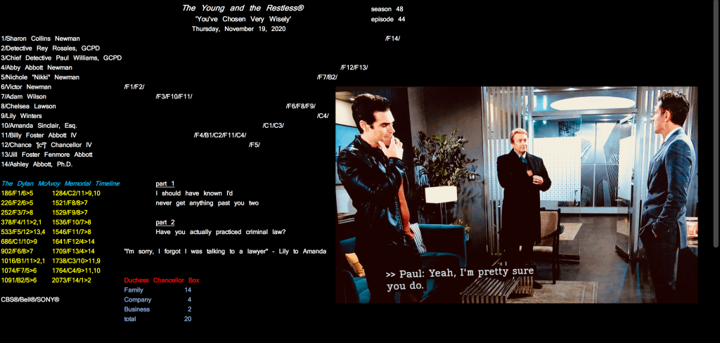 link American life to daytime drama